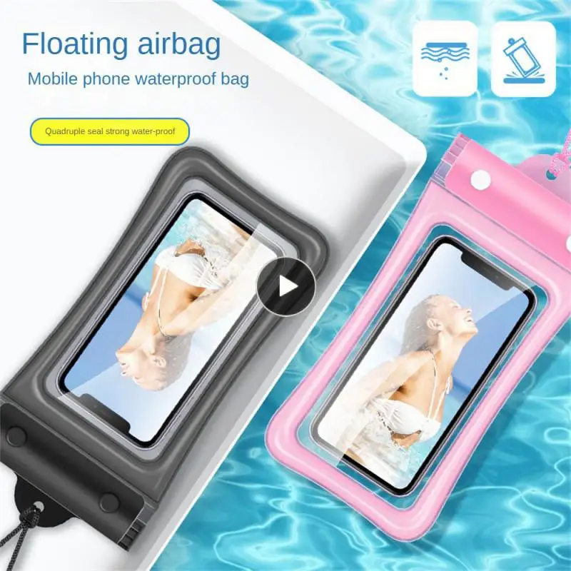 

Floating Protective Sleeve High Definition Perspective Water Proof Mobile Phone Airbag Touch Screen Sensing Fine Art