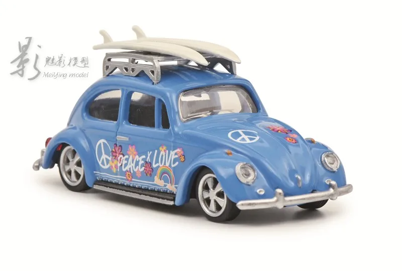 

Schuco 1:64 VW Beetle SURFER blue alloy car model