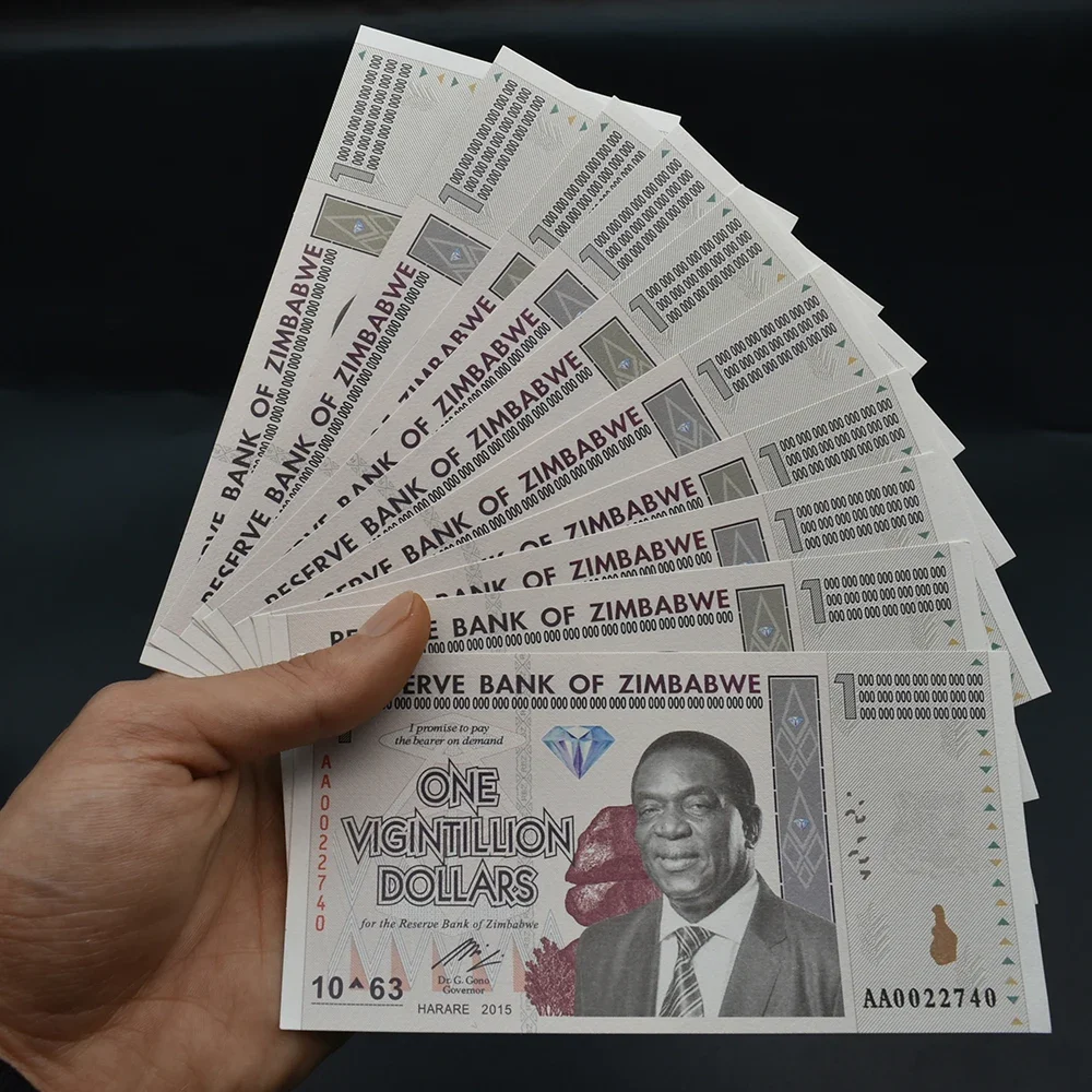 

Банкнота Zimbabwe One Vigintillion Dollars MAI KE