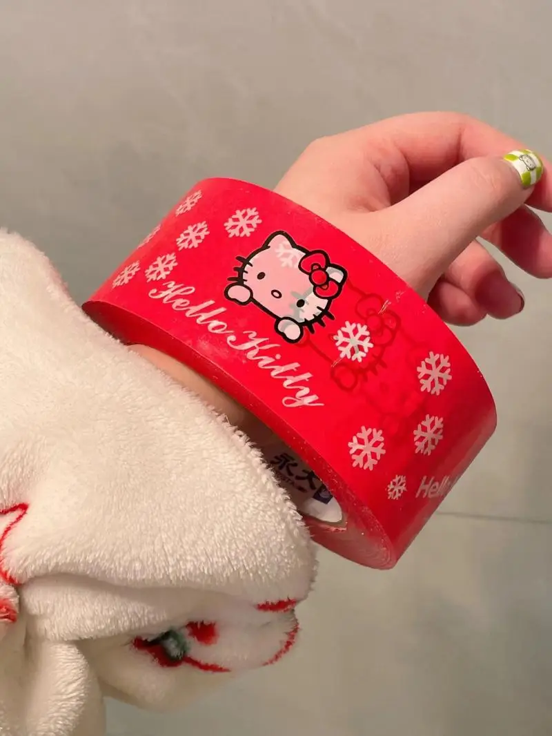 

Hellokittys Large Wide Tape Cute Kitty Express Packaging and Sealing with Large Roll 100 Meters Anime Toy for Girl Birthday Gift
