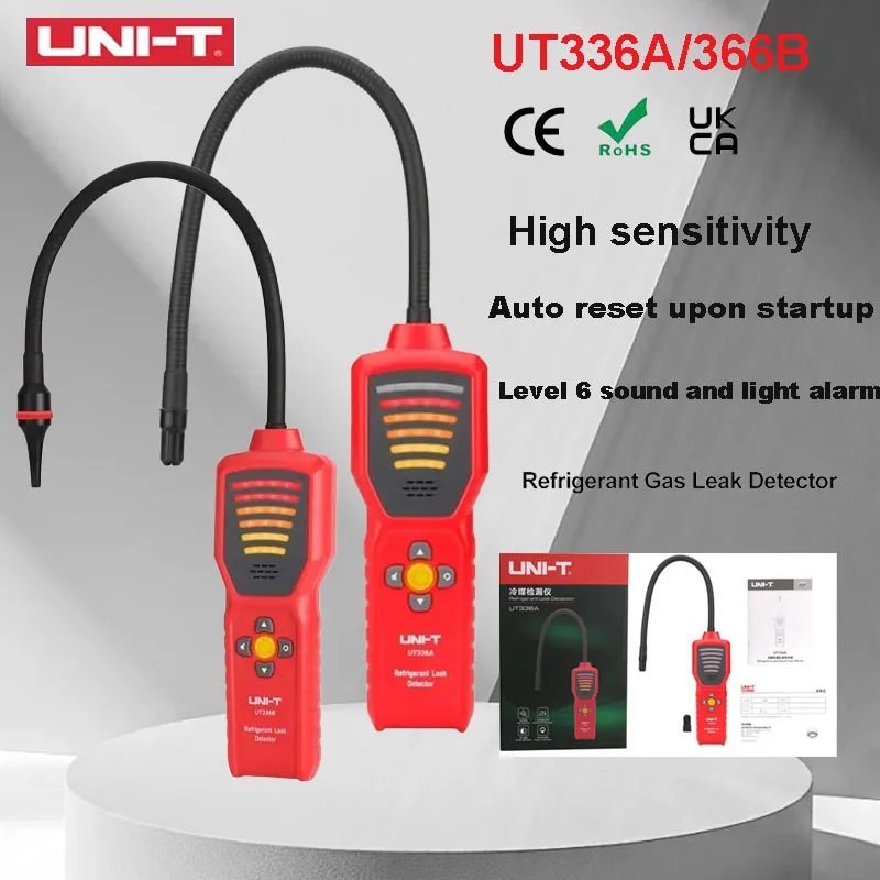 Фото Детектор утечек хладагентов UNI-T UT336A (CFC, HCFCS, HFCS) для обслуживания кондиционеров, автомобилей и холодильников №4