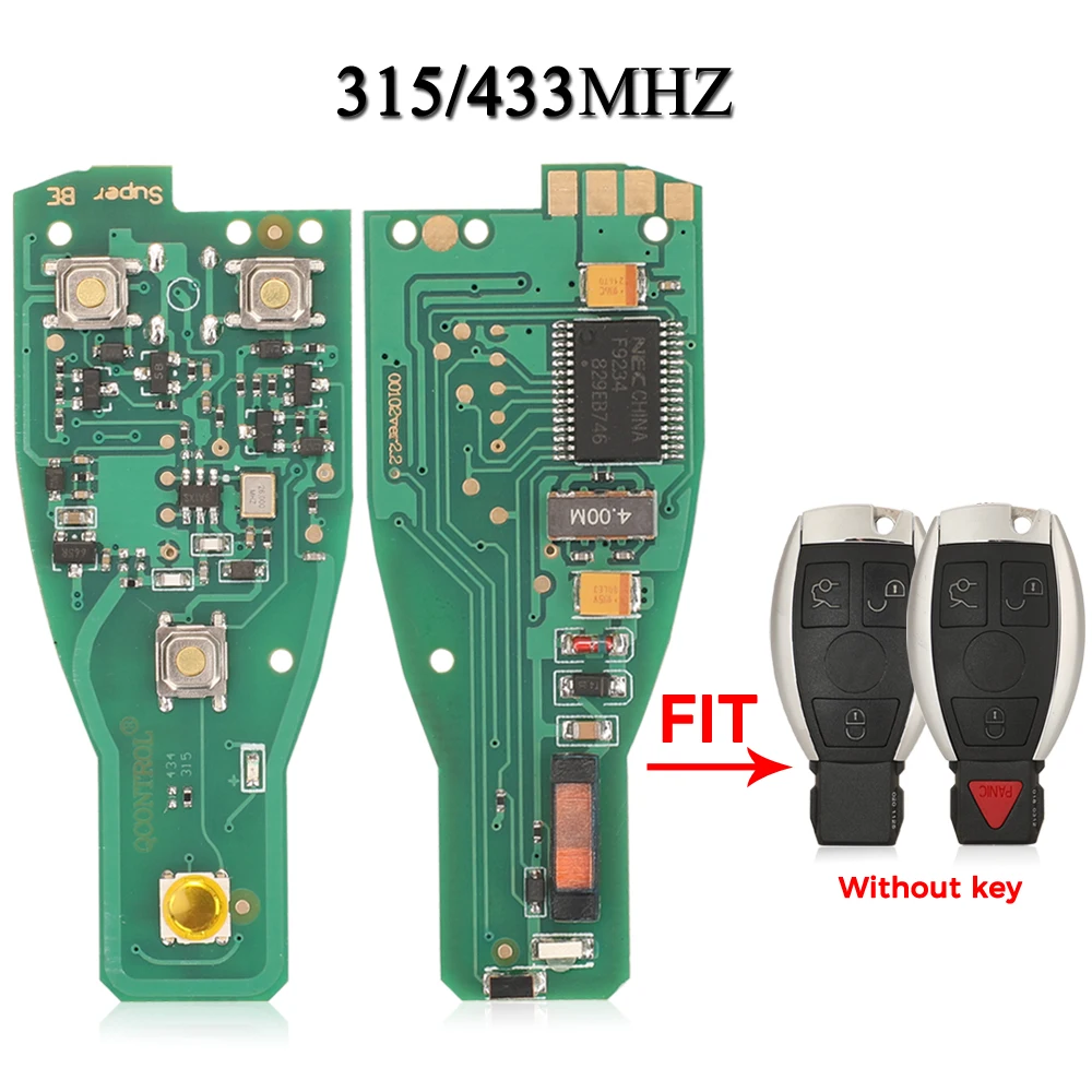 

jingyuqin NEC Remote Key Board 315/433Mhz For Mercedes Benz C E S Class CLS W166 W169 W203 W204 W210 W211 W118 W171 W172 W220