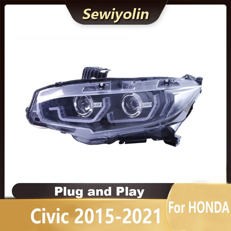 Для HONDA Civic 2015-2021 Автомобильные светодиодные фары заднего хода Противотуманные