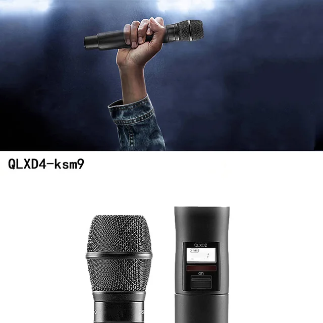 AOJIE QLXD4/ksm9 professional wireless microphone digital system is suitable for large-scale performance singing microphone 5