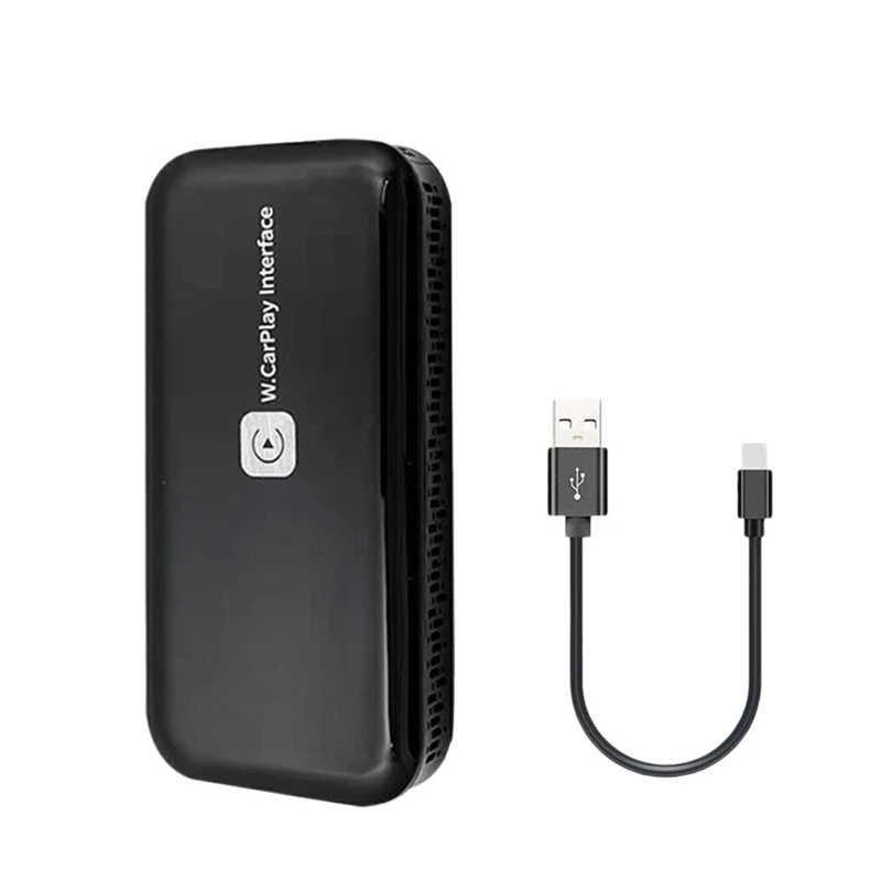 

Универсальный автомобильный проводной и беспроводной адаптер Carplay, адаптер IOS 14, зеркальная коробка с Wi-Fi, мультимедийный плеер для автомоби...