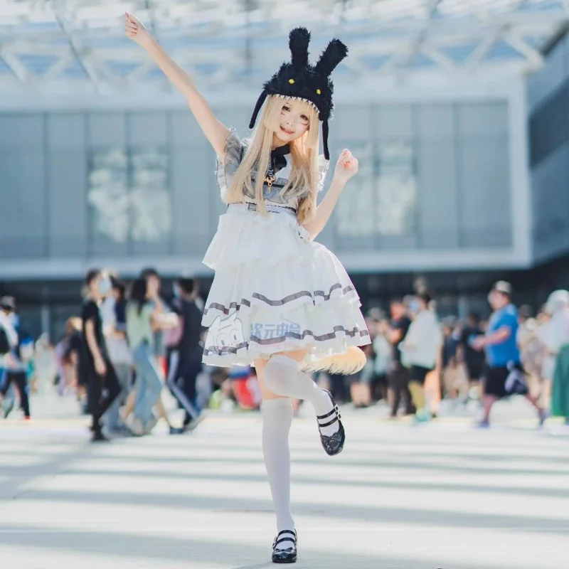 Женский костюм для косплея аниме финальная фантазия принцессы с оборками без