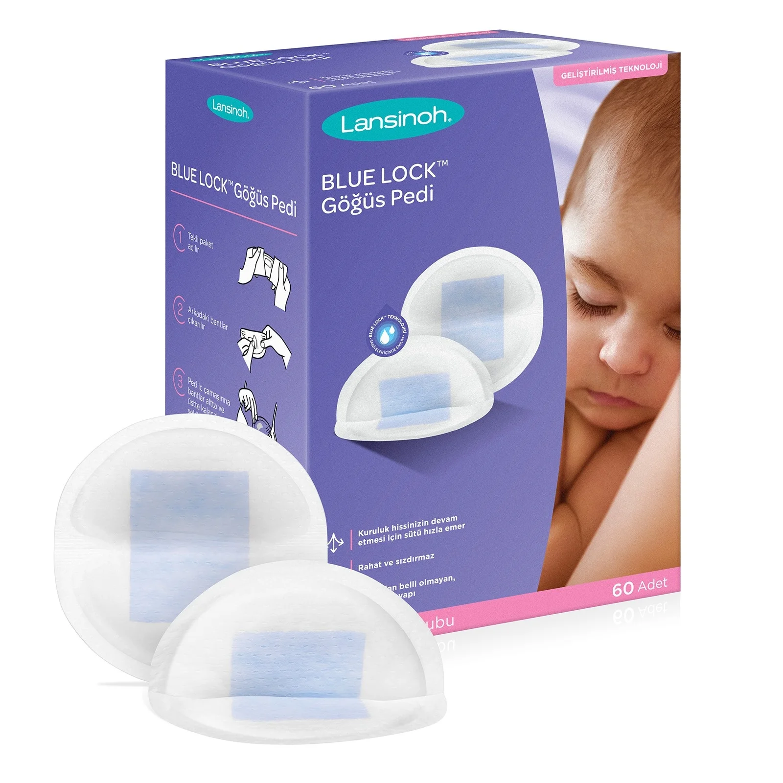 

ebebek Lansinoh Blue Lock Chest Pad 60 Pcs