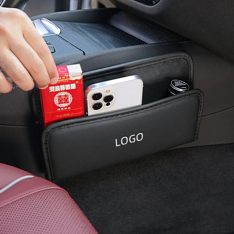 Кожаная сумка для хранения логотипа автомобиля, аксессуары для интерьера автомобиля для Cadillac CTS ATS SRX BLS XLR XTS STS XT4 CT4 XT5 CT5 XT6 CT6 Escalade