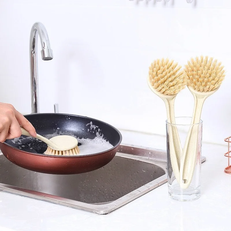

Multifunction Convenient Practical Kitchen Utensil Cleaning Brush Long handle Can be Hung Pot Wash Brush