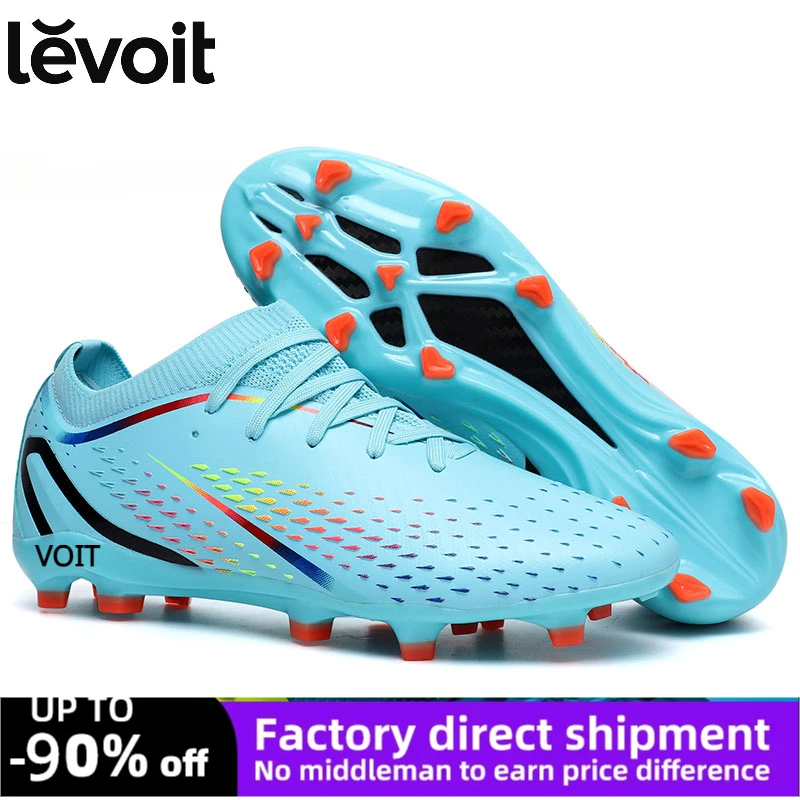 

New Men Soccer Shoes TF/FG High/Low Ankle Football Boots Male Outdoor Non-slip Grass Multicolor Training Match Sneakers EUR35-45