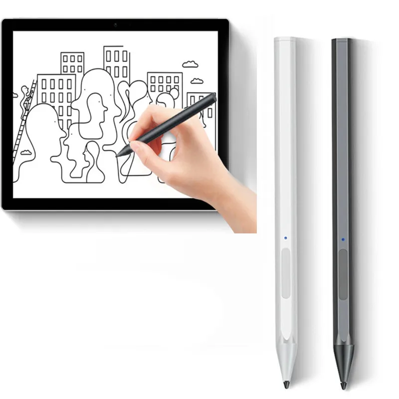 Active Stylus Pen for Microsoft Surface Go 3 2 1 Pro X 9 8 7 6 5 4 Laptop Book 4 3 2/Studio 2 Magnetic Tablet Touch Pen Pencil