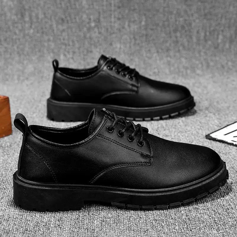 

2023 New Winter Breathable Men's Leather Shoes Men's Soft Bottom Men's Shoes