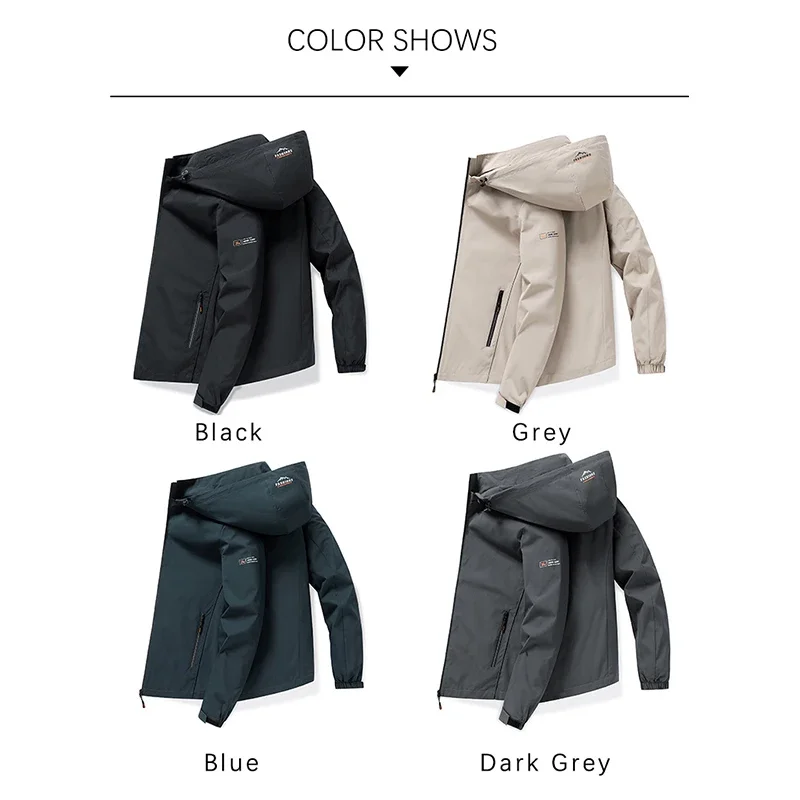 CASUMANL 2024 новая элегантная мужская куртка весенняя на молнии со съемной шляпой