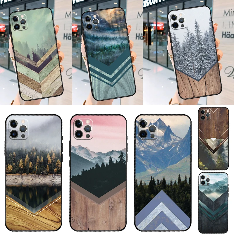 Фото Чехол Forest Geometry Wood Nature для Huawei Nova 7i 8i 3i 11i 12i 9 10 SE Y73 Y90 Y70 Y72 Y61 Y91 P30 P40 Lite P60 Pro №1