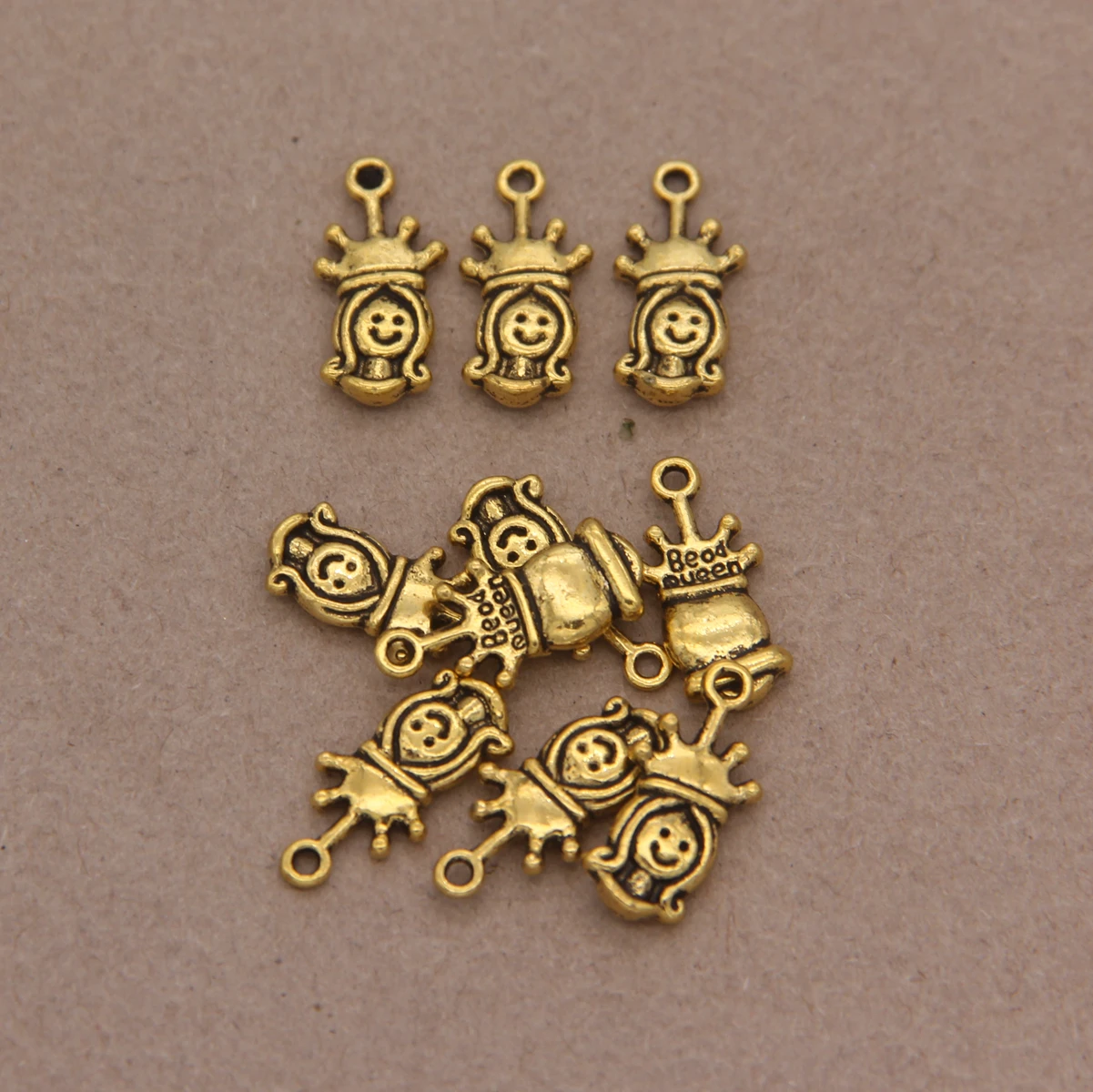 

15 шт., подвеска для маленькой девочки, из цинкового сплава