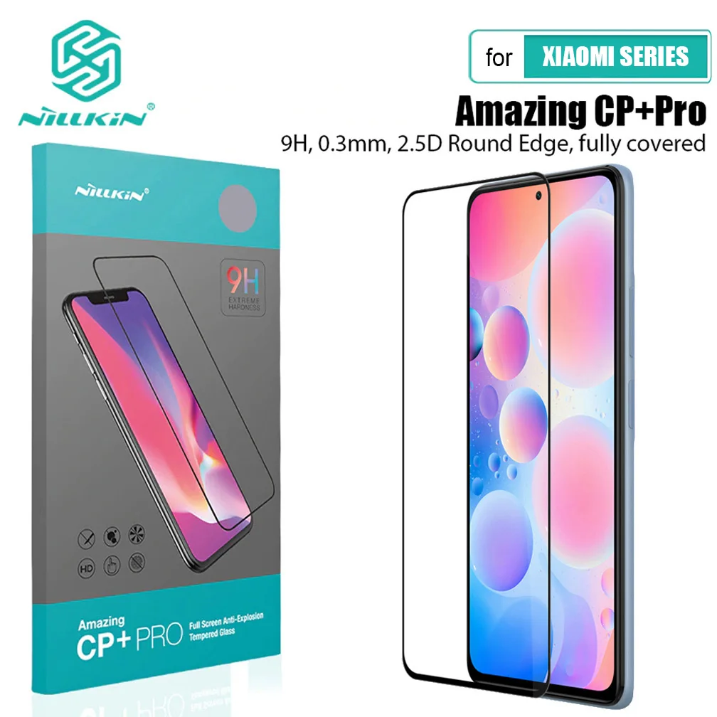 Nillkin for Xiaomi Poco X5 X4 F5 F4 F3 M4 Mi 13 12T 11T 10T Pro 5G Tempered Glass Screen Protector for Redmi Note 12 11 10 9 Pro