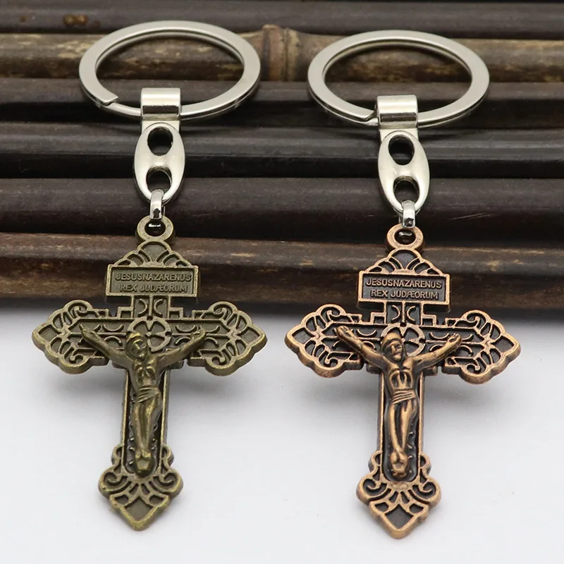 Цепочка для ключей в стиле ретро Классический религиозный сувенир мужчин женщин