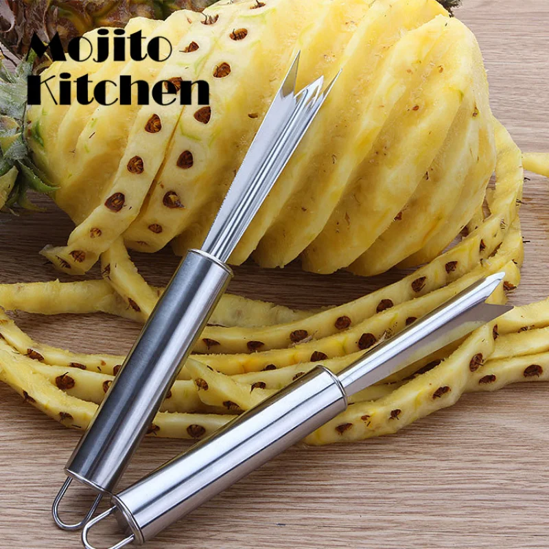 Stainless Steel Pineapple Knife Non-slip Pineapple Peeler Easy Cleaning Pineapple Shovel Fruit Tools Kitchen Tools