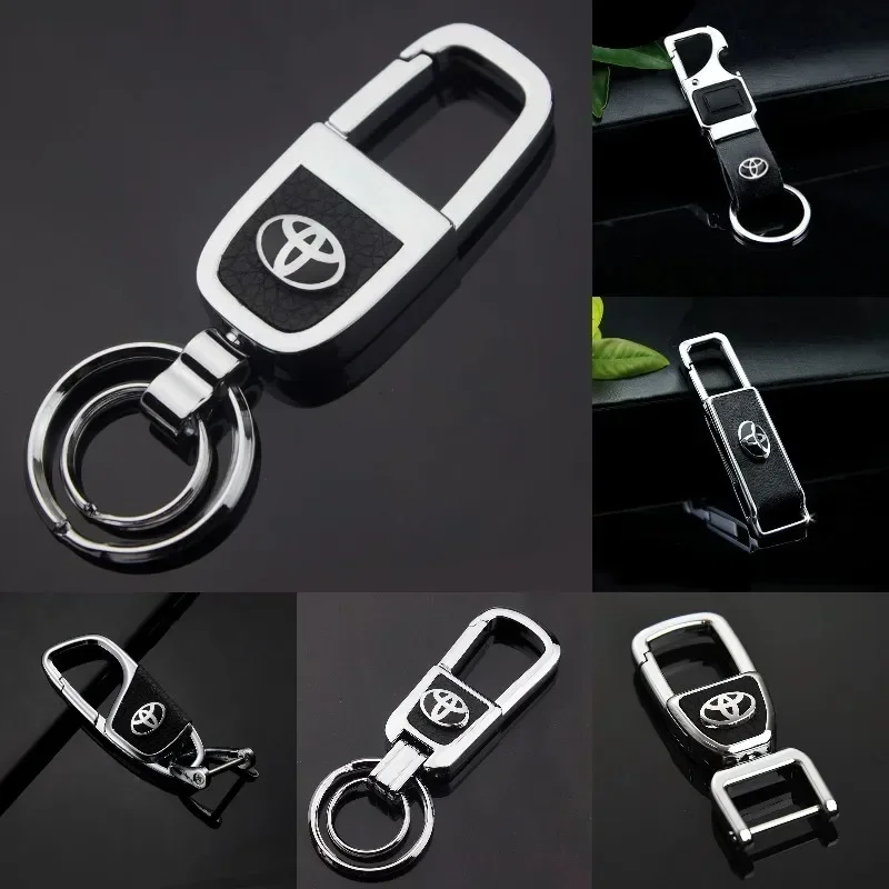 Auto Keychain Keyring for Toyota CHR Corolla Verso Rav4 Camry 40 Prius Yaris Prado Hilux Highlander Avensis Caldina Car Styling