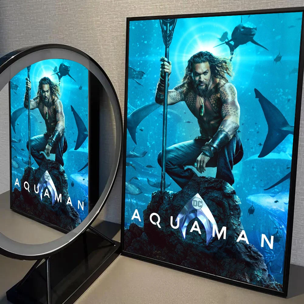 A-Aquaman Superhero Movie Poster Wall Art Home Decor Room Digital Painting Living Restaurant Kitchen