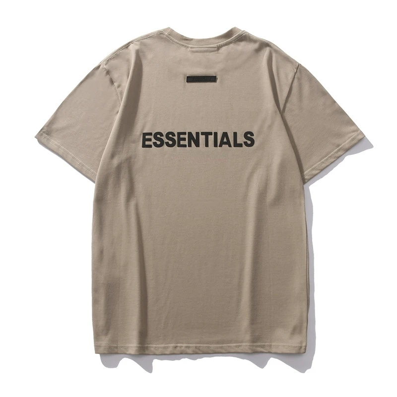 Essentials T-shirts Men's Women's Summer Fashion Back Letters Printing Oversized Short Sleeve Best Quality Hip-hop Hight Street images - 6