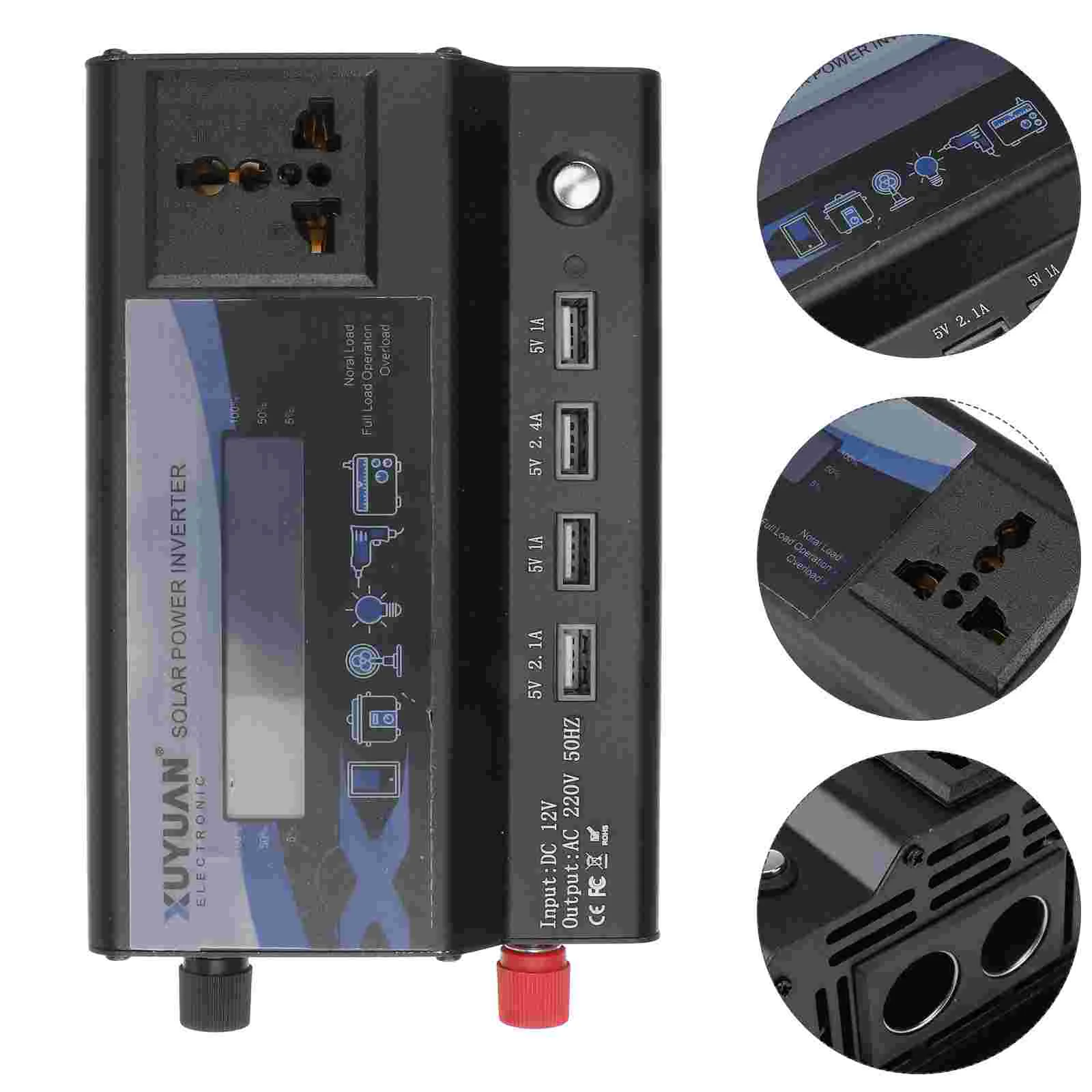 

3000W 12V to 220V Car Inverter Converter with LED Atmosphere Light (Plug)