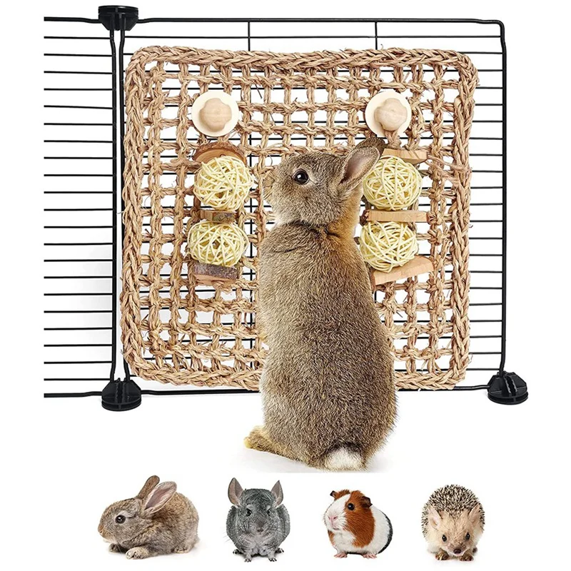 

Guinea Pig Toys, Hamster Toys Syrian,Rabbit Boredom Breaker, Teething Toys for Small Animals to Gnaw and Relieve Boredom