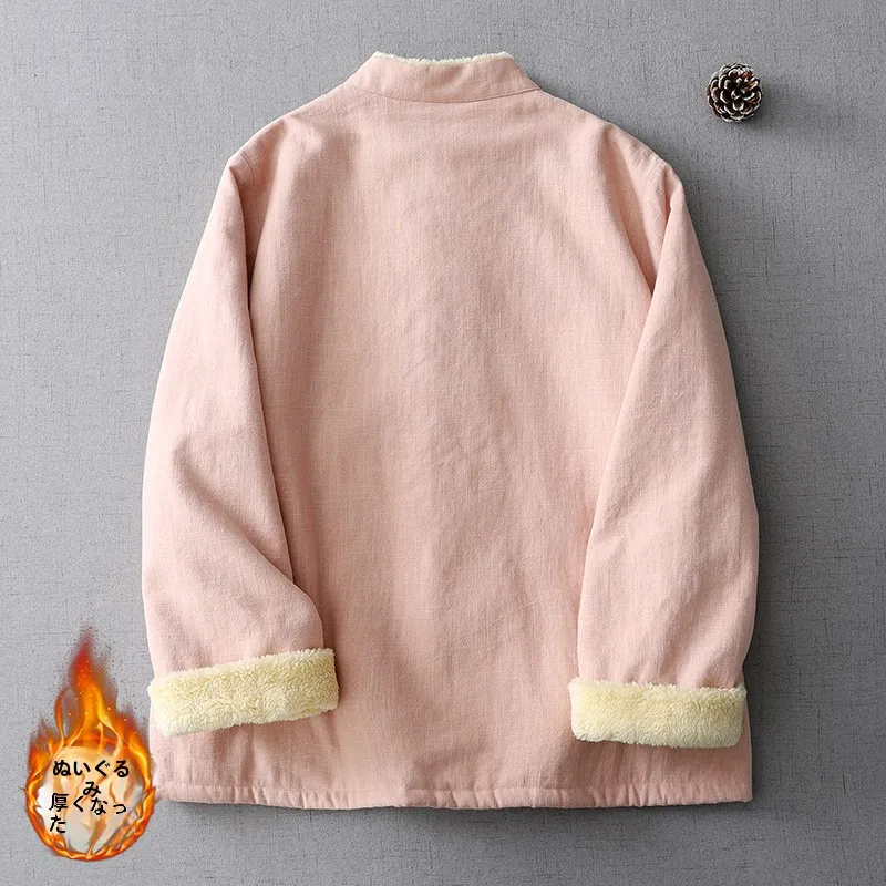 Новое китайское пальто на хлопковой подкладке для женщин зимняя утолщенная