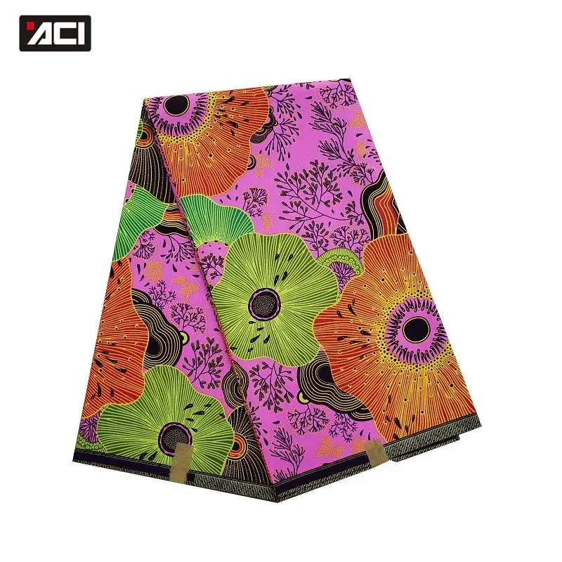 

ACI New Fashion African Wax Fabric High Quality Veritable Wax African Ankara Fabrics Tissus Africain Nigeria Wax Batik Fabric