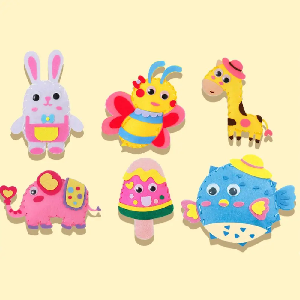 Подвеска из нетканого материала набор ручной работы мультяшное животное для