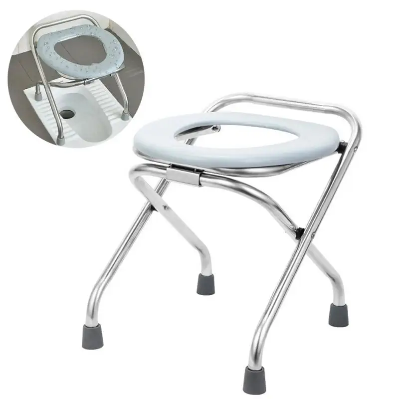 Comfy Commode Chair Toilet Seat Chair Perfect For Camping Hiking Trips