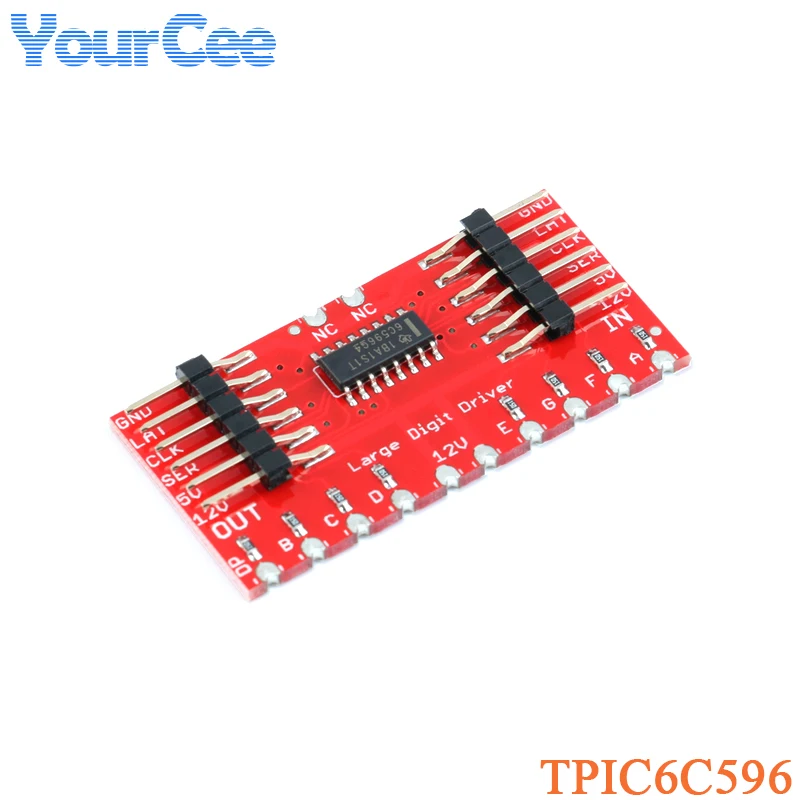 Большой Цифровой Драйвер TPIC6C596, 6,5 дюйма, 7-сегментный дисплей, модуль постоянного тока 5 В для комплекта Andrino «сделай сам», Электронная печатная плата