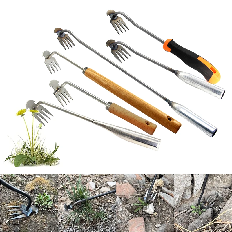 

Weeding Puller Tool Manual Vertical Weeding Digging Grass Shovel Lawn Root Remover Garden Hoe Garden Supply For Weeding Digging