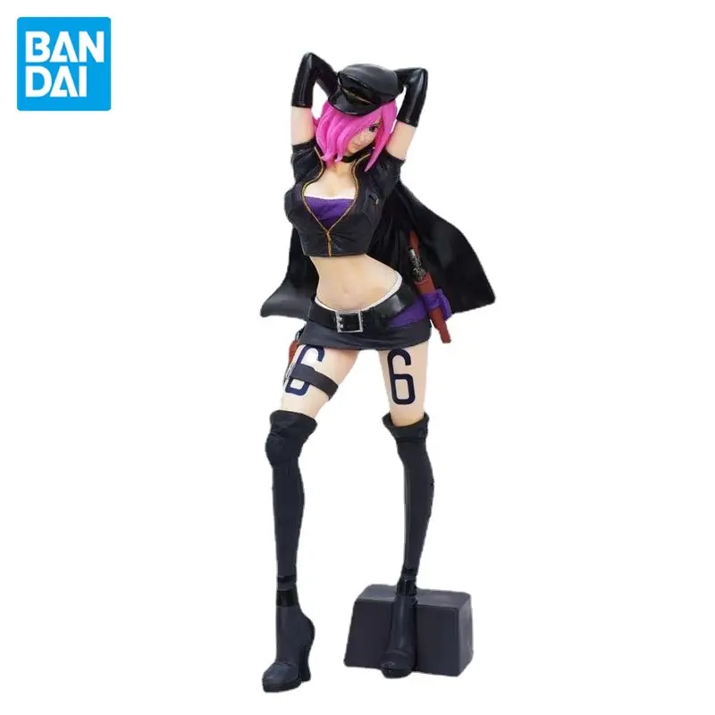 

In Stock Bandai Original One Piece Anime Flag Diamond Ship Pirate Cap Vinsmoke Reiju Action Figure Model Children's Gifts