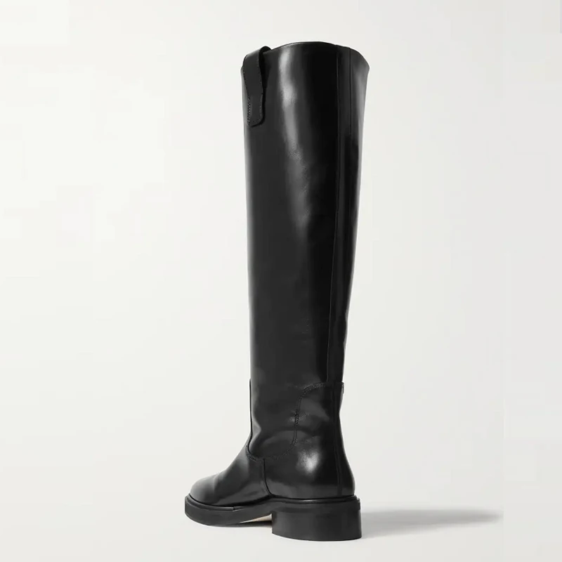 Dovereiss 2022 Fashion Female Boots Winter Sexy Elegant Boots New Flats Brown Knee High Boots Ladies Boots New Big Size 44 45 46