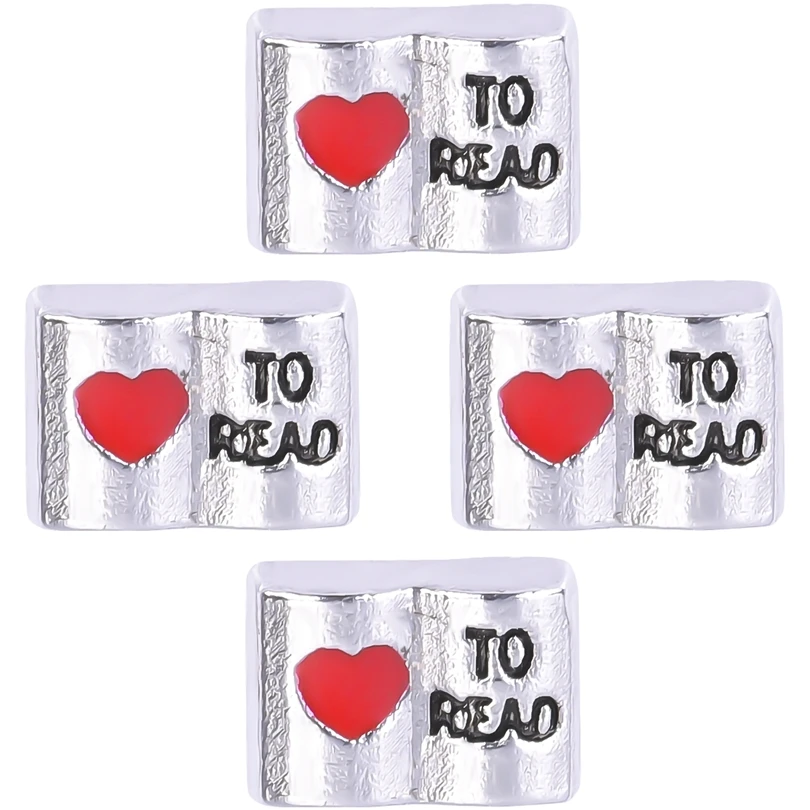 20 шт./лот Подвеска из сплава с надписью Love to Read Book | Украшения и аксессуары
