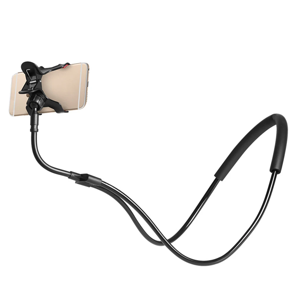 Flexible Hanging Neck Lazy Universal HandMobile Phone Stand 360 Degree Rotation Necklace Support Holder For Cell