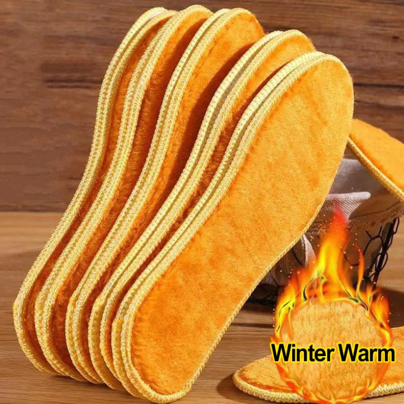 

Winter Warm Plush Insoles Soft Thicken Thermal Shoes Insoles Women Men Self Heated Memory Foam Insole Pads for Snow Boots Shoes
