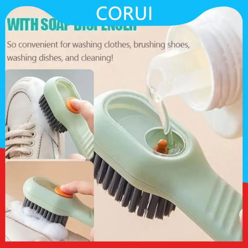 

Multifunction Soft Bristled Liquid Shoe Brush Long Handle Brush Clothes Brush Shoe Clothing Board Brush Household Cleaning Tool