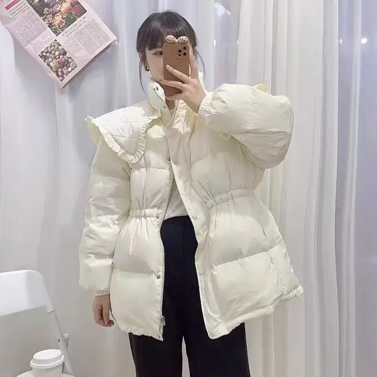 

2022 Fashion Women Down Coats Winter New White Duck Down Jacket Women Short Fashion Stand-Up Collar Short Coat Jackets Y171