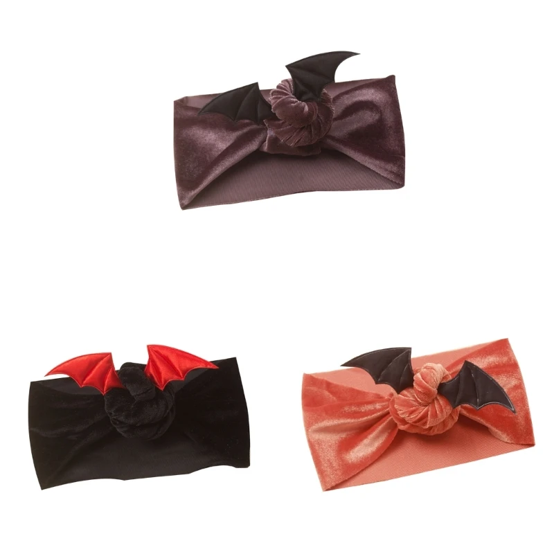 

Pleuche Hairbands Baby Halloween Headdress Большая повязка на голову с летучей мышью для младенцев 0-3 лет Реквизит для для