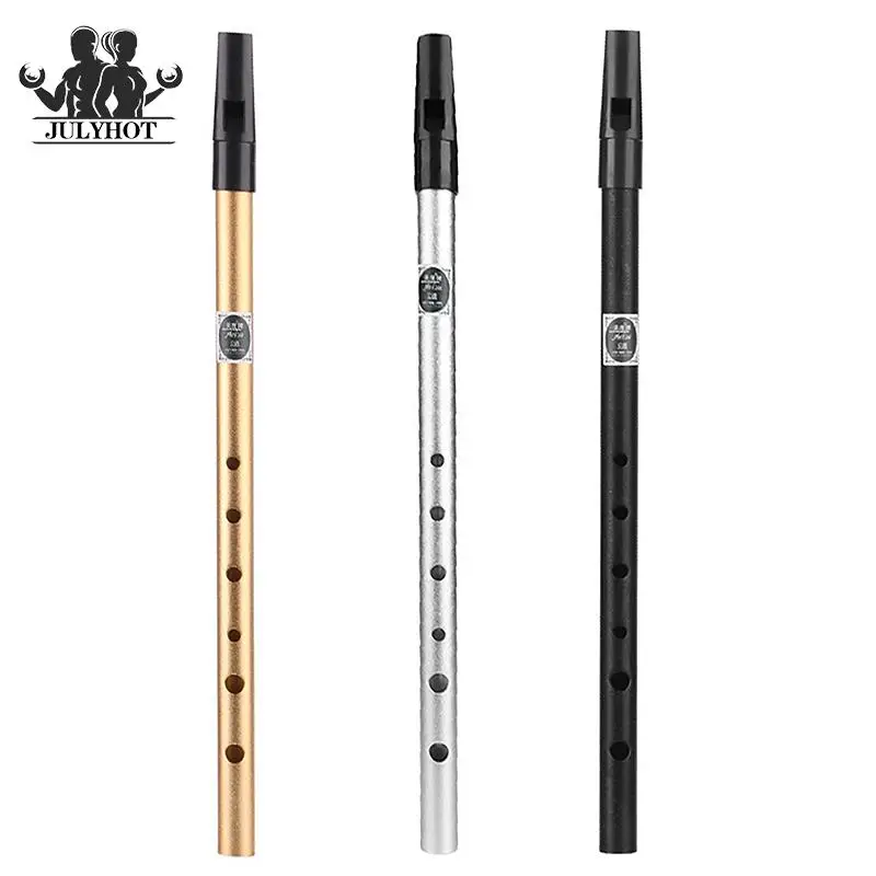 

6 Hole Metal Flute C/D Key Irish Whistle Ireland Tin Penny Whistle Flute Instrument Woodwind Musical Beginners Accessories