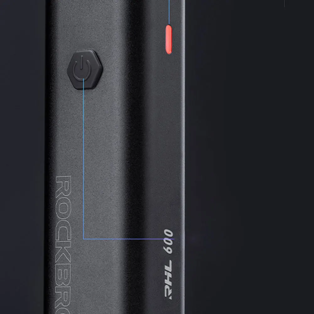 ROCKBROS умный велосипедный фонарь спереди 2600 мАч фонарик 600 люмен IPX6