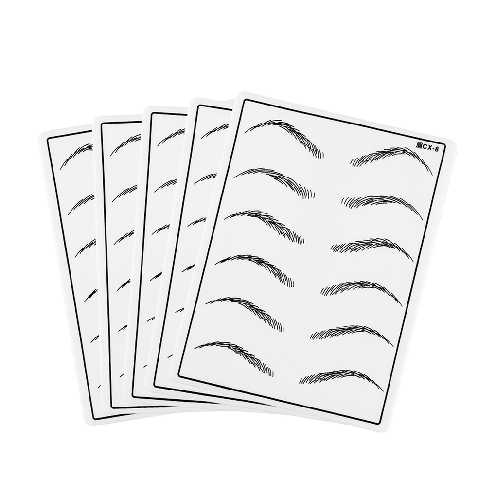 

5 шт., декоративные листы для бровей, 1 мм