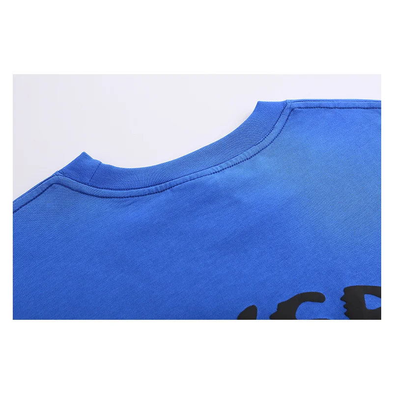 Мужская и женская футболка Cpfm с принтом букв пены Топ в стиле High Street масштабе 1:1