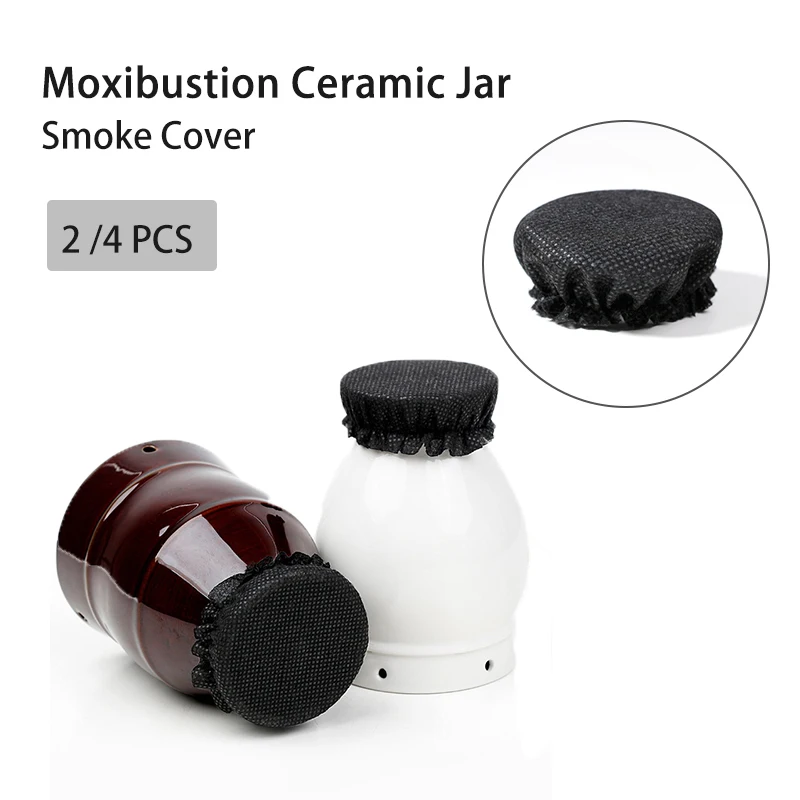 

2/4Pcs Tobacco Filter Cover For Moxibustion Jar Smoke Blocking Cloth Cover Smoke Hood For Moxibustion Box