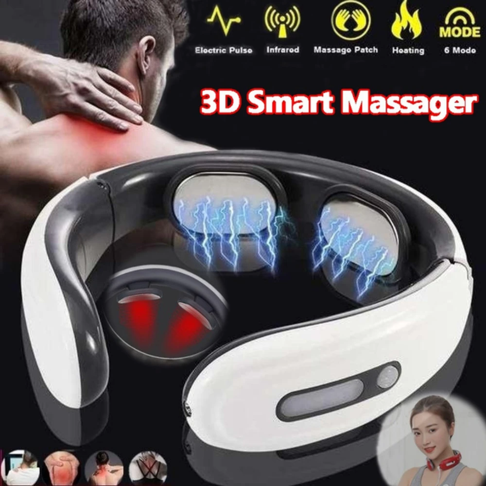 

Neck Massager Electric Smart Neck And Back Massager For Back Pain relief Cervical Body Massage Electric Massager Relaxation tool