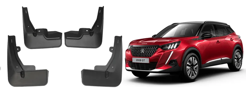 

4x Front Rear Mudguards for Peugeot 2008 2013 2014 2015 2016 2017 2018 2019 2020 Splash Guards Exterior Mud Flaps Mud Fenders