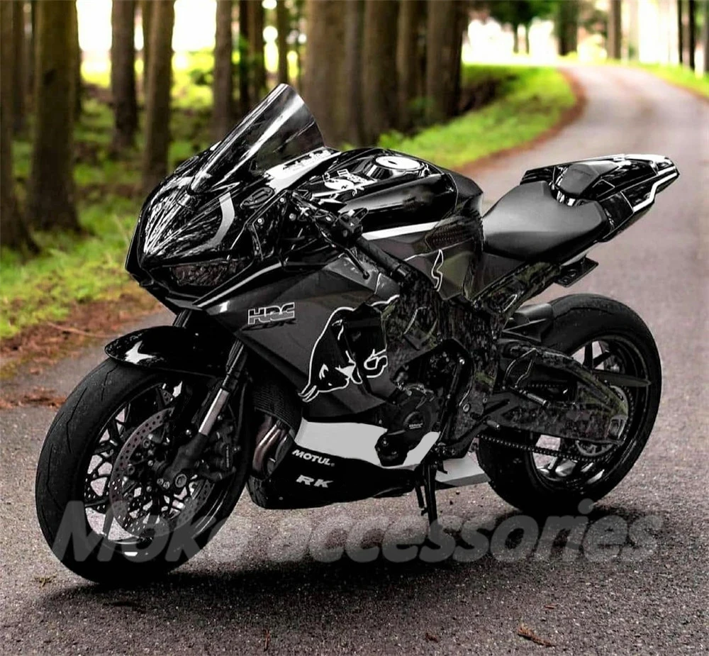 

Комплект обтекателей для мотоцикла, подходит для Cbr1000rr 2017 2018 2019, комплект кузова из высококачественного АБС-пластика, черный, железный, серый бык