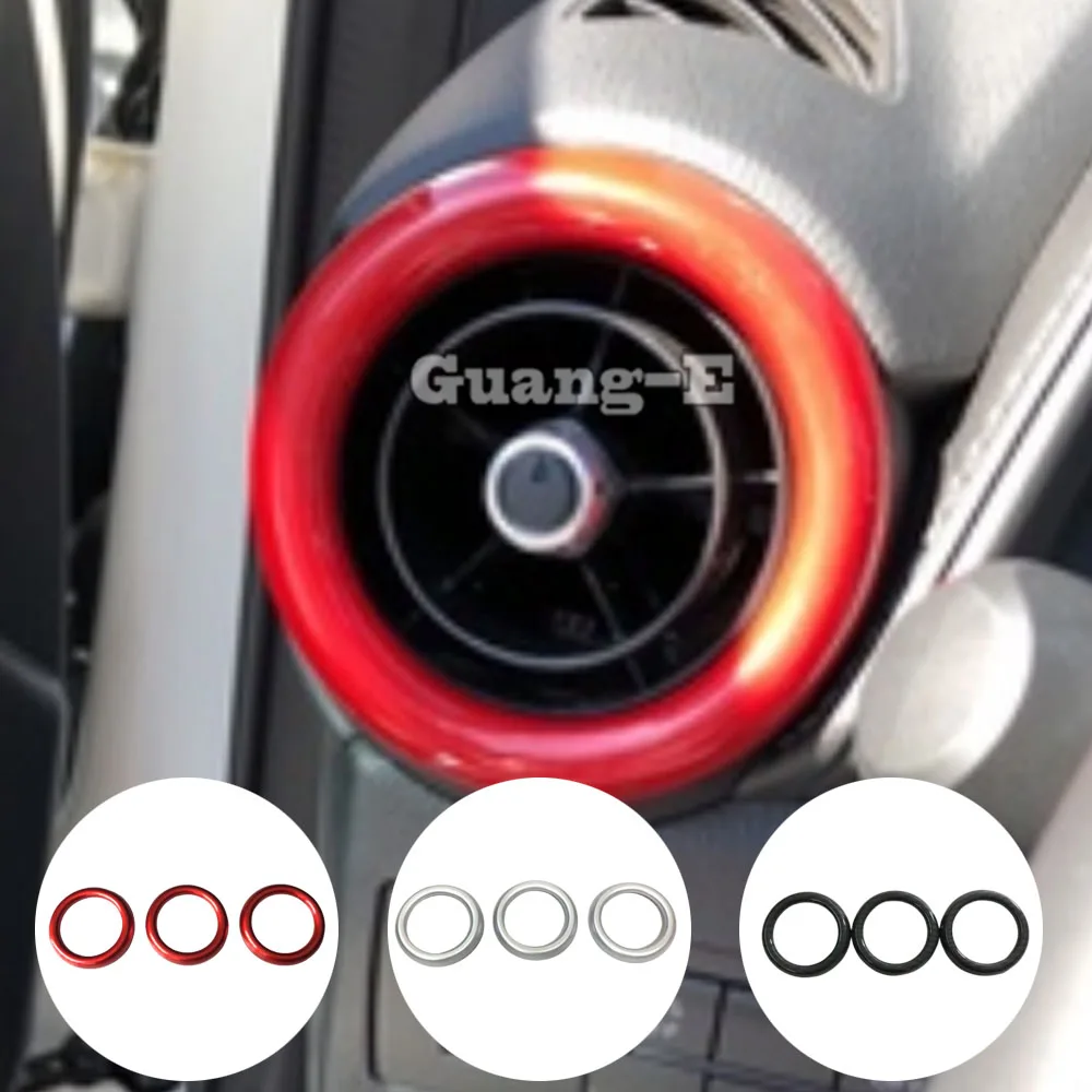 

Car Sticker Air Conditioner Vent Outlet Garnish Decoration Frame Trim For Mazda 2 Mazda2 Demio 2015 2016 2017 2018 2019 2020